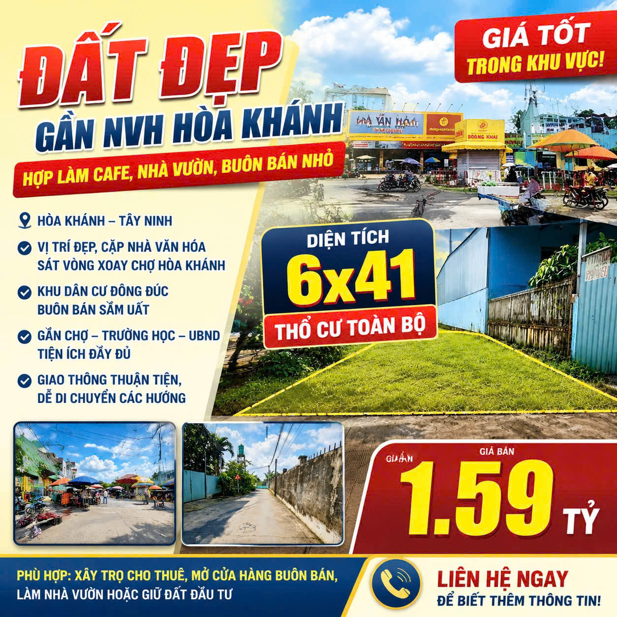 🔥🔥 ĐẤT THỔ CƯ GIÁ TỐT – CẶP NHÀ VĂN HÓA, GẦN VÒNG XOAY CHỢ HÒA KHÁNH 🔥🔥