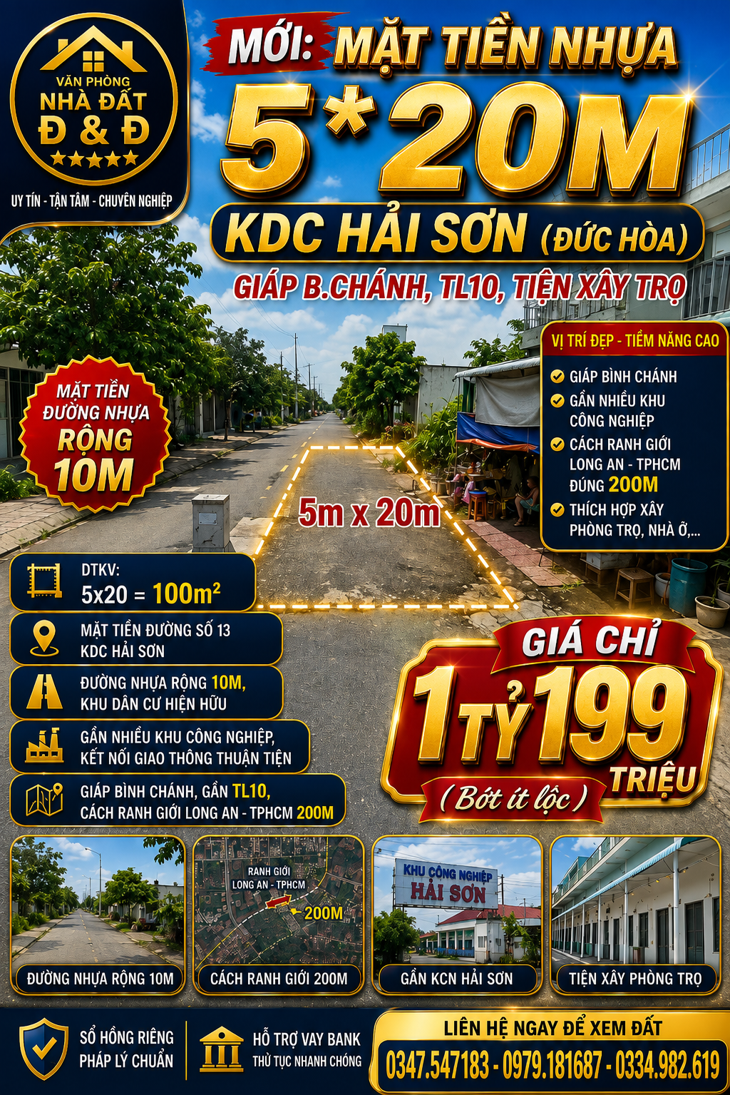 🔥 HÀNG MỚI – GIÁ TỐT KDC HẢI SƠN, ĐỨC HÒA 🔥