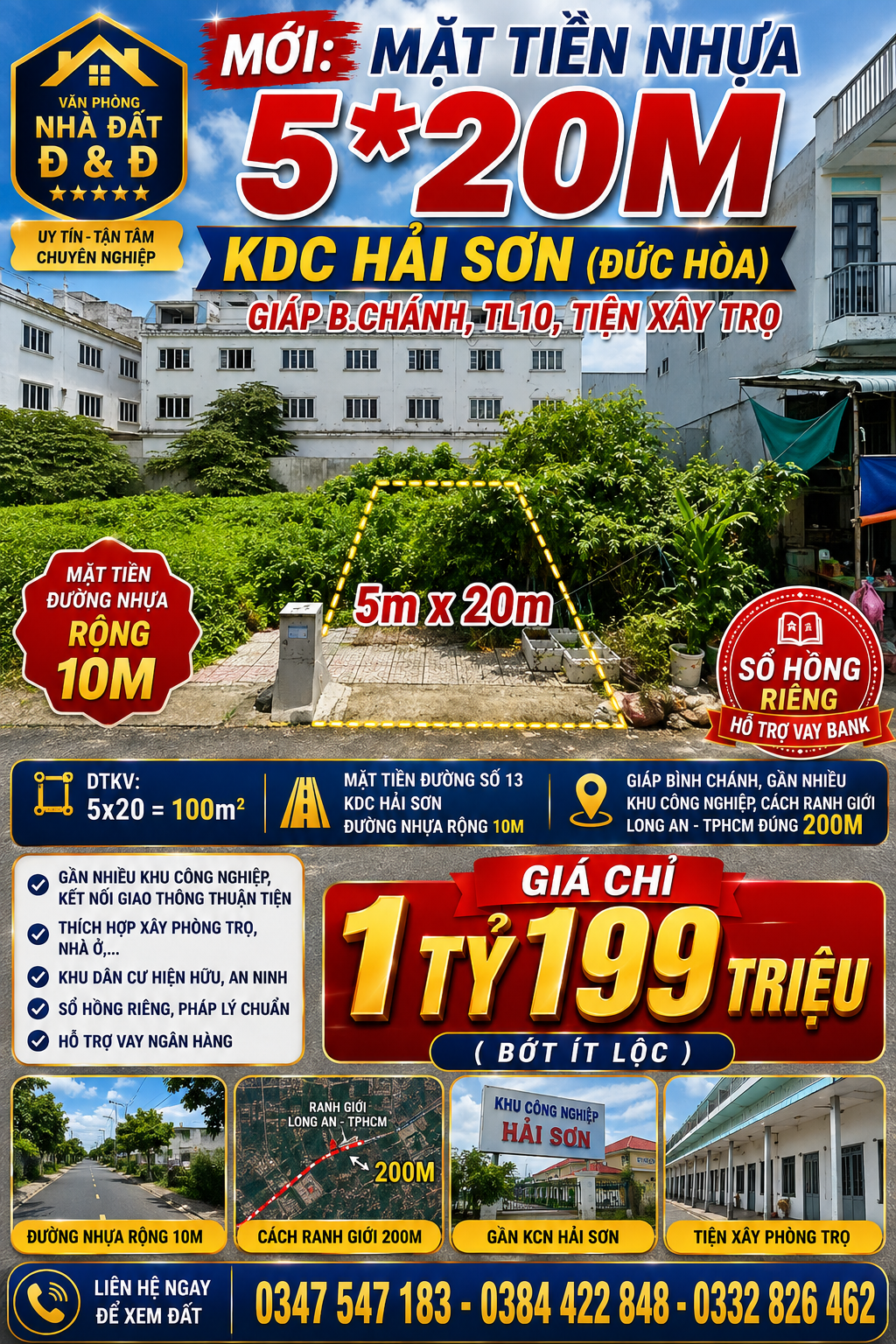 🔥 HÀNG MỚI – GIÁ TỐT KDC HẢI SƠN, ĐỨC HÒA 🔥