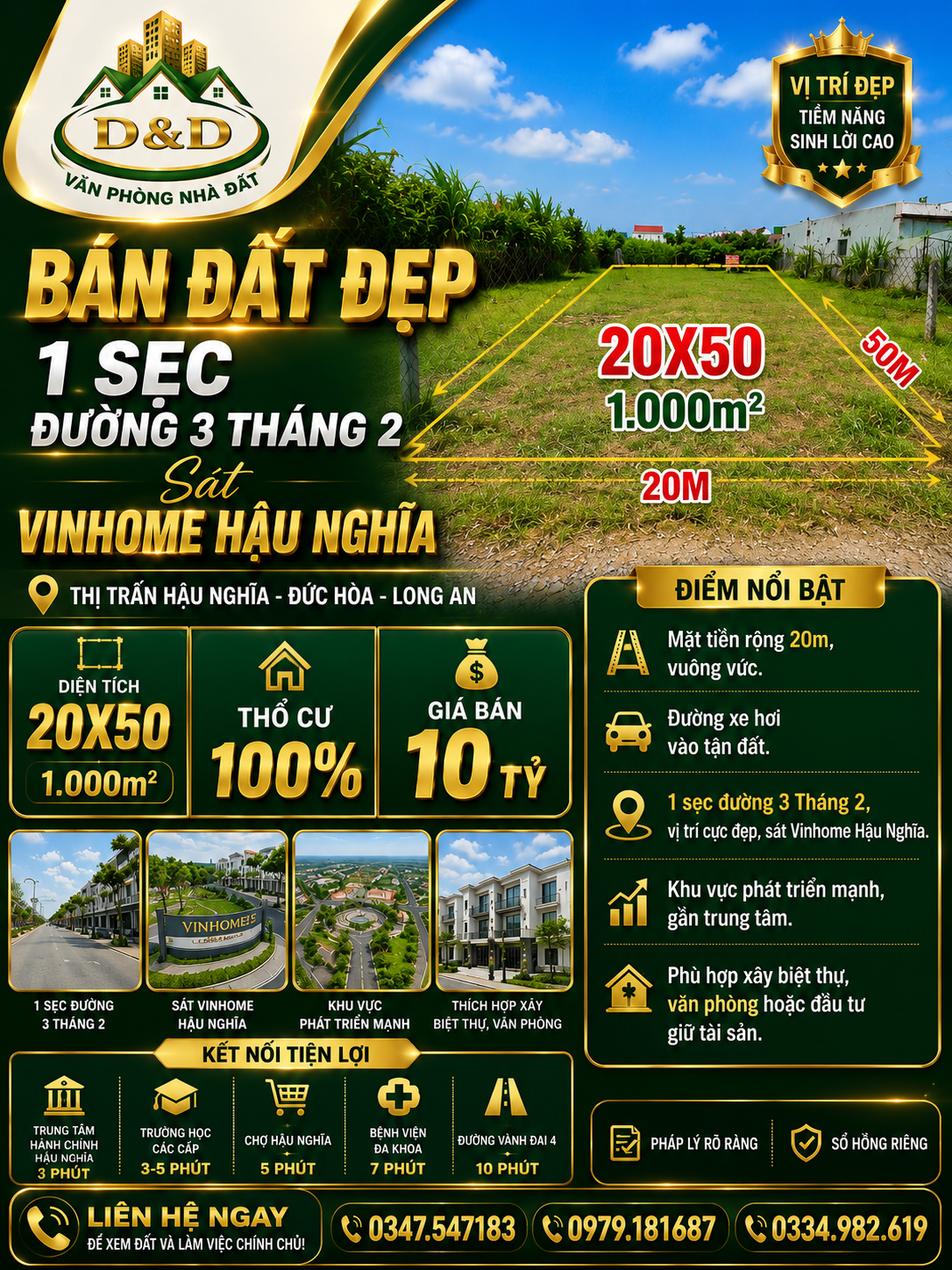 🔥 HÀNG ĐẸP HẬU NGHĨA – 1 SẸC ĐƯỜNG 3 THÁNG 2 – SÁT VINHOMES 🔥
