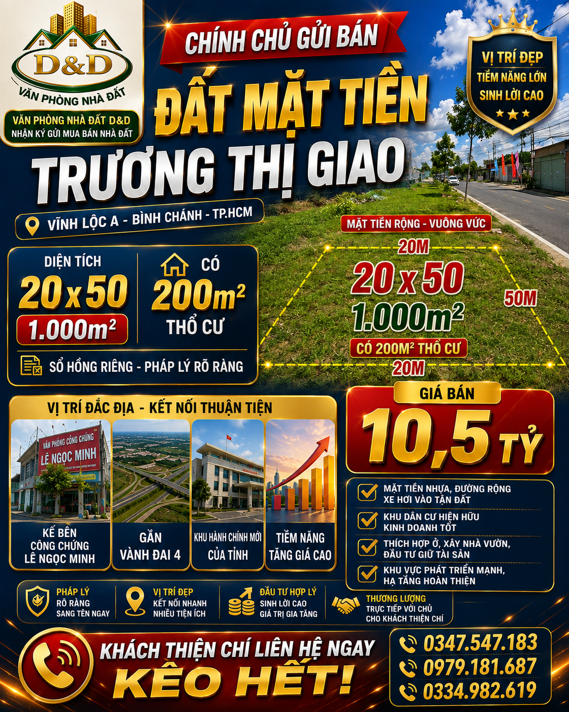 🔥 CHÍNH CHỦ GỬI BÁN – ĐẤT MẶT TIỀN TRƯƠNG THỊ GIAO – VỊ TRÍ ĐẸP, TIỀM NĂNG CAO 🔥