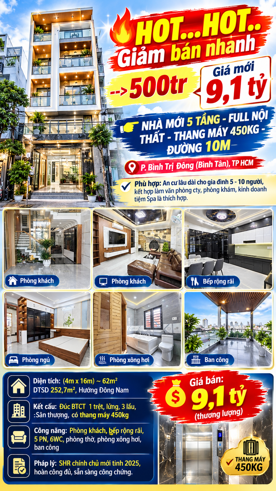 🔥 HOT… HOT… GIẢM 500 TRIỆU – CHỦ CẦN BÁN NHANH! 🔥