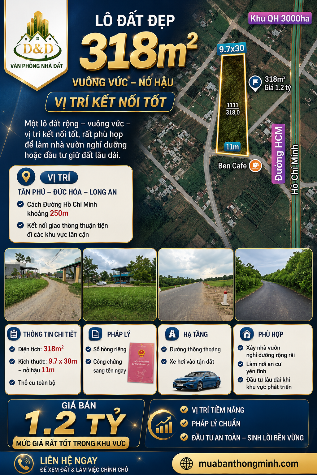 🏡 LÔ ĐẤT ĐẸP 318M² – VUÔNG VỨC, NỞ HẬU – GIÁ CHỈ 1,2 TỶ 🔥