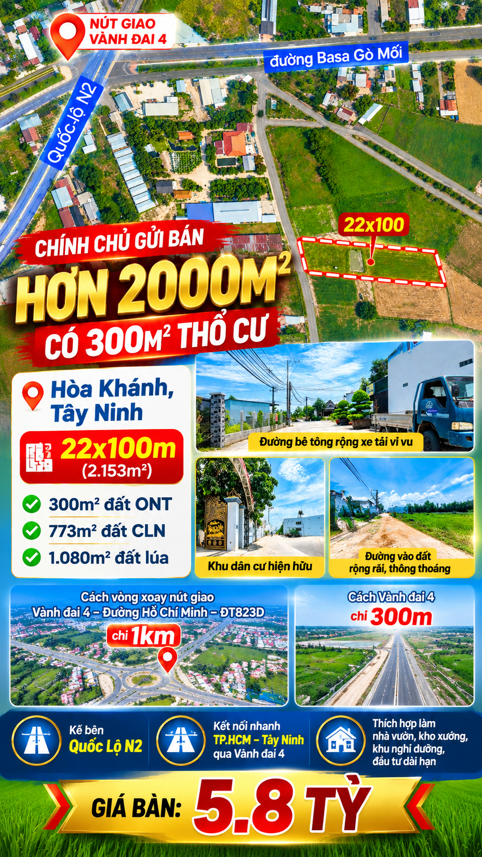 🔥🔥 CHÍNH CHỦ GỬI BÁN ĐẤT HÒA KHÁNH – HƠN 2.000M² – GIÁ CHỈ 5,8 TỶ 🔥🔥